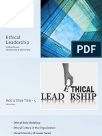 Ethical Leadership: Volita Almon Northcentral University