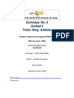 ACTIVIDAD 8 UNIDAD 4 BLOG Analisis Contenido Resolucion de Conflictos PDF