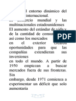 El Entorno Dinámico Del Comercio Internacional