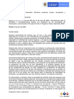 Comunicado alcance Circular 005 de 12 de junio de 2020