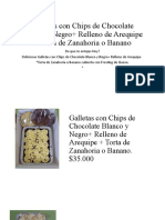 Galletas Con Chips de Chocolate Blanco y Negro