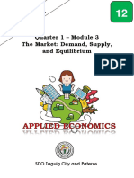 TAPATMODULE SHS APPLIED ECONOMICS Module 3 Market Demand Market Supply and Market Equilibrium - UPDATED PDF