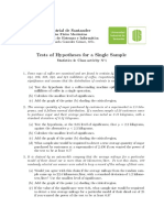 Tests of Hypotheses For A Single Sample: Universidad Industrial de Santander