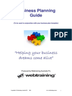 Business Planning Guide: "Helping Your Business Dreams Come Alive"