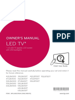 LG Smart TV 47LB650T (Manual) PDF