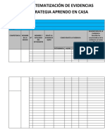 Ficha de Sistematización de Evidencias de La Estrategia Aprendo en Casa