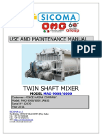 Sicoma Mao 9000-6000 Uso y Manual de Mantenimiento