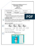 Guia Aprendizaje Matematicas No 20 Multiplicacion Por Tres