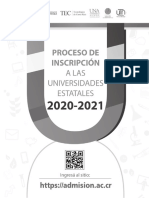 Proceso de Inscripcion - 2020-2021