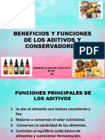 Beneficios y Funciones de Los Aditivos y Conservadores