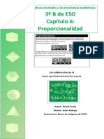 Proporcionalidad en matemáticas 3o ESO