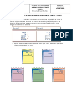 Taller de Multilicación de Números Decimales Grado Cuarto.