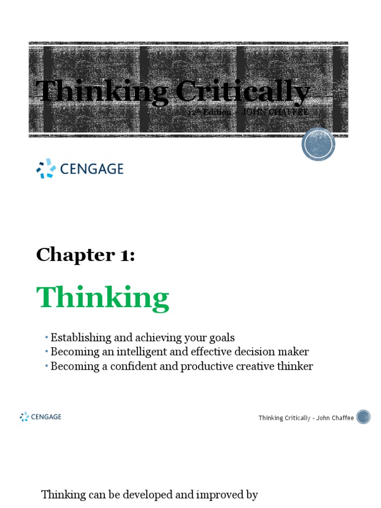 Thinking critically 12 edition john chaffee pdf critical