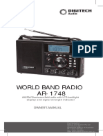 World Band Radio AR-1748: Owner'S Manual