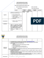 FORMATO PLAN DE APOYO PARA ESTUDIANTES Religion 10