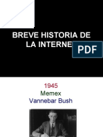 Breve Historia de La Internet