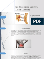 Alteraciones de Columna Vertebral