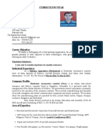 Curriculum Vitae: Industrial Experience