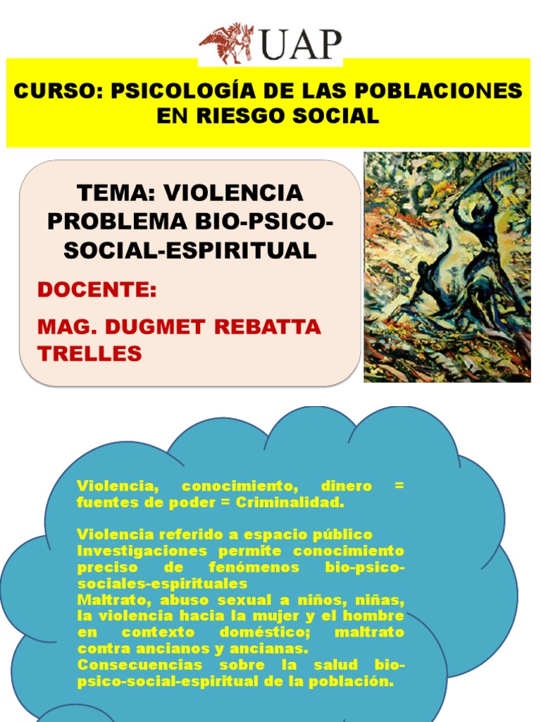 Psicología de la Violencia en Poblaciones Vulnerables | PDF | Violencia ...
