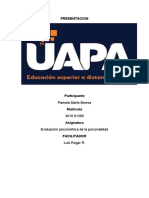 Tarea 5 de Evaluacion Psicometrica de La Personalidad