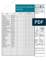 Listado para La Atención Recolección Y Transporte de Grandes Generadores