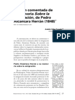 Andrés Vélez Memoria Sobre La Emigración de Herrán PDF