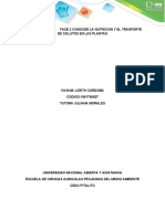 FASE 2 CONOCER LA NUTRICION Y EL TRASPORTE DE SOLUTOS EN LAS PLANTAS
