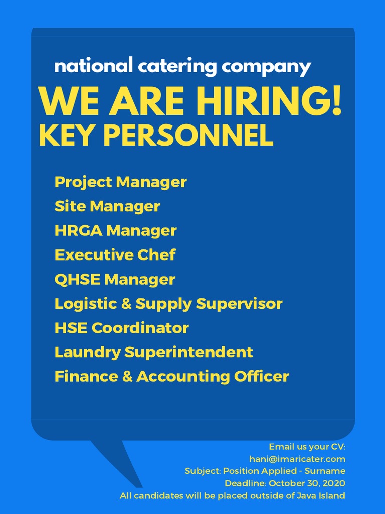 Job Vacancy Announcement PDF