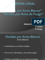 Heridas Por Arma Blanca y de Arma de Fuego