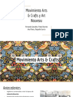 Movimiento Arts and Crafts y Art Nouveau