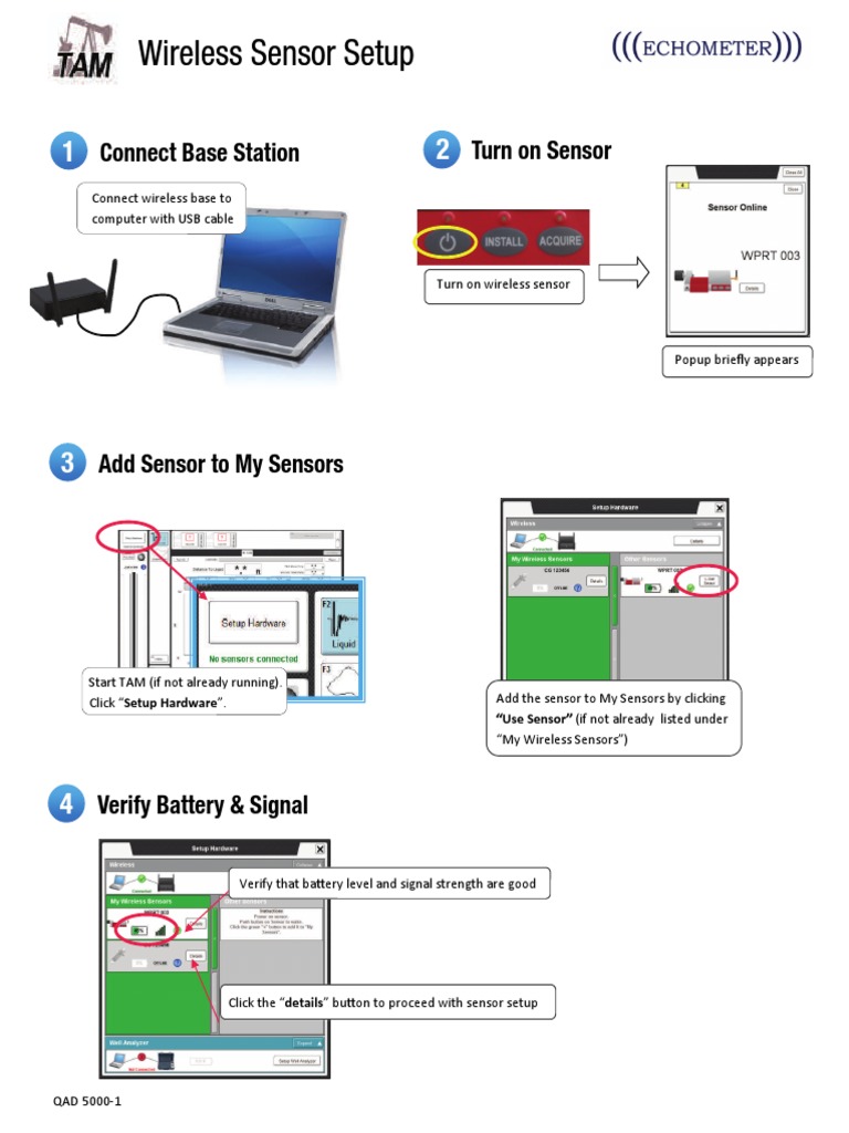 Wireless Sensor Setup PDF | PDF