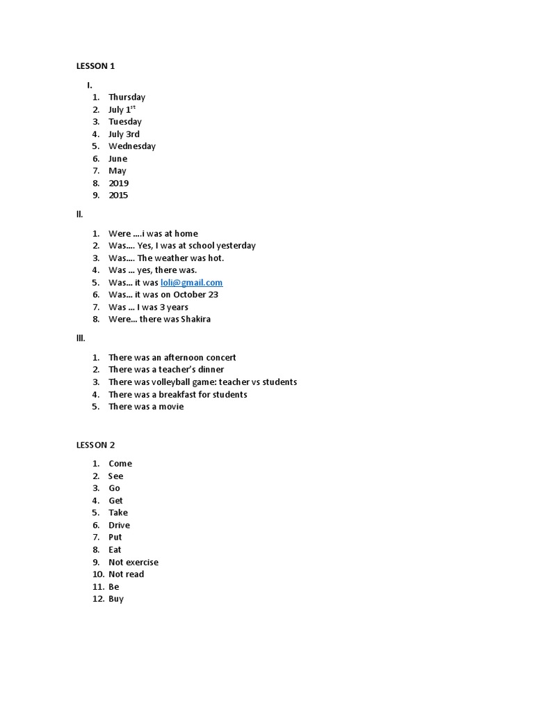 English Lesson Plans and Activities | PDF