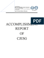 OMSC-CCJE Accomplishment Report Financials and Events