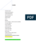 XK01 - Crear Acreedor: Grabar/Tomar Nota Del Número de Acreedor