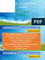 Leccion 07 de La Fe de Jesús Infantil Un Día de Fiesta y Regocijo