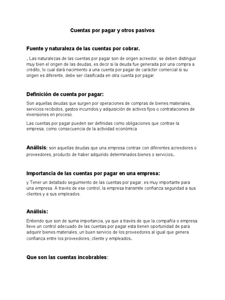 Gestión de Cuentas por Pagar | PDF | Contabilidad | Auditoría