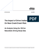 The Impact of Driver Inattention on Risk