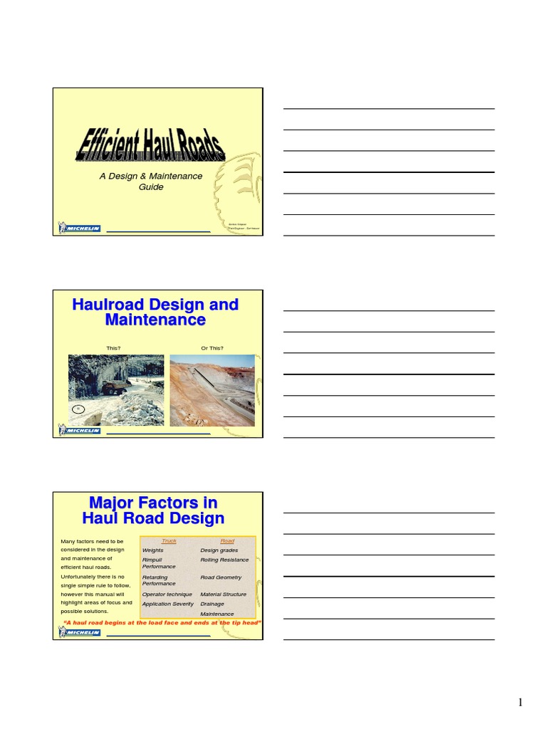 19 Haul Road Design | PDF | Road | Tire