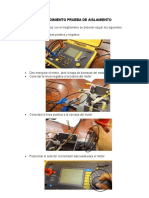 Procedimiento Prueba de Aislamiento