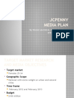 Jcpenny Media Plan: by Nicole Lawrence, Alexandra Corey, and Kimberly Valero