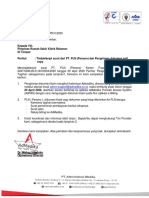 Tindaklanjut Surat PLN Ke Provider PDF