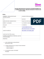 Formulario - Aplicacion - Proyecto - HDP - Rutaanimal 2020