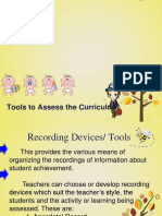 Tools To Assess The Curriculum