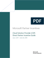 Microsoft Partner Incentives: Cloud Solution Provider (CSP) Direct Partner Incentive Guide