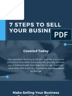 7 Steps To Sell Your Business