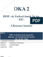DPJP: Dr. Fachrul Jamal, SP - An-Kic.: 3 Rencana Anestesi