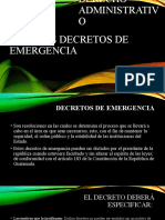 Decretos de Emergencia Guate D.admon.