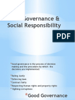 Good Governance & Social Responsibility