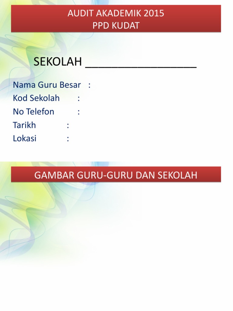 Tapak Pembentangan Sekolah Audit Akademik Sekolah Rendah Pdf