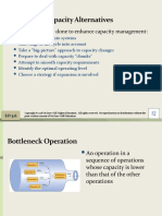 Developing Capacity Alternatives: Things That Can Be Done To Enhance Capacity Management